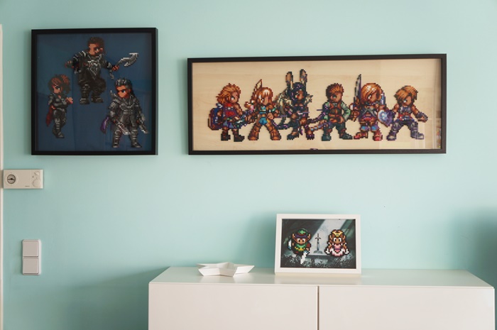 Kingsglaive: Final Fantasy XV - Beads Art - on my wall in the living room