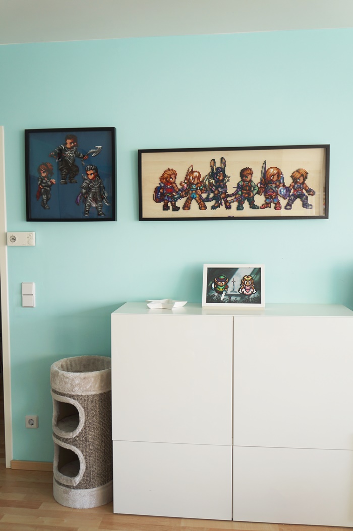 Kingsglaive: Final Fantasy XV - Beads Art - on my wall in the living room